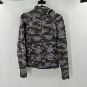 Lululemon Women's Scuba Hoodie - Light Cotton Fleece - Camo Lavender Multi - 4